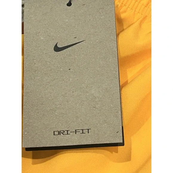 Nike Tempo Women M Brief-Lined Running Shorts Orange‎ Burnt CU8890-372 Dri Fit - Picture 4 of 6